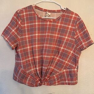 H&M Twist Front Crop Top | Size XL
